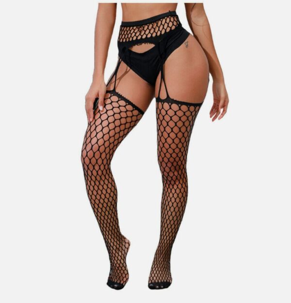 White Thigh High Stockings Tights Suspender Pantyhose Hosiery